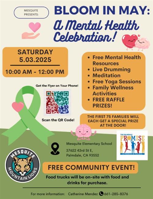 bloom in may mental health celebration click to view